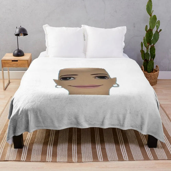 meme face Throw Blanket Sofa Blankets Winter bed blankets - Limited time Finds