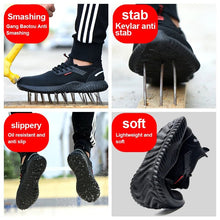 Work Sneakers Steel Toe Shoes Men Safety Shoes Puncture - Proof Work Shoes Boots Fashion Indestructible Footwear Security - Limited time Finds