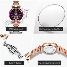 Watch for Women Luxury Jewelry Design Rose Gold Steel Quartz Wristwatches Waterproof Fashion Ladies Watches - Limited time Finds