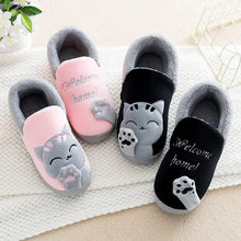 Children Indoor Slippers Winter Warm Shoes Kids Mum Dad Home Floor Slipper Cartoon Style Anti - slip Boys Girls Cotton Footwear - Limited time Finds