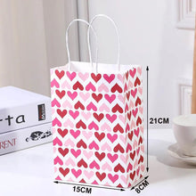 Valentine's Day Bag with Handles Paper Holiday Party Gift Bag Valentine's Day Party Favors Wrap Valentine's Day Party Supplies - Limited time Finds