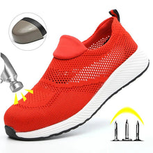 Summer Mesh Lightweight Work Sneakers Steel Toe Men Women Work Safety Shoes Breathable Construction Shoes Work Boots Footwear - Limited time Finds