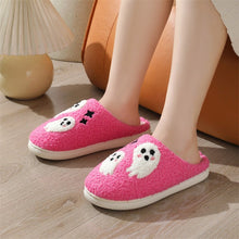 Halloween Cartoon Ghost Cotton Slippers For Women Indoor Non - slip Bedroom Floor Slipper Winter House Shoes - Limited time Finds