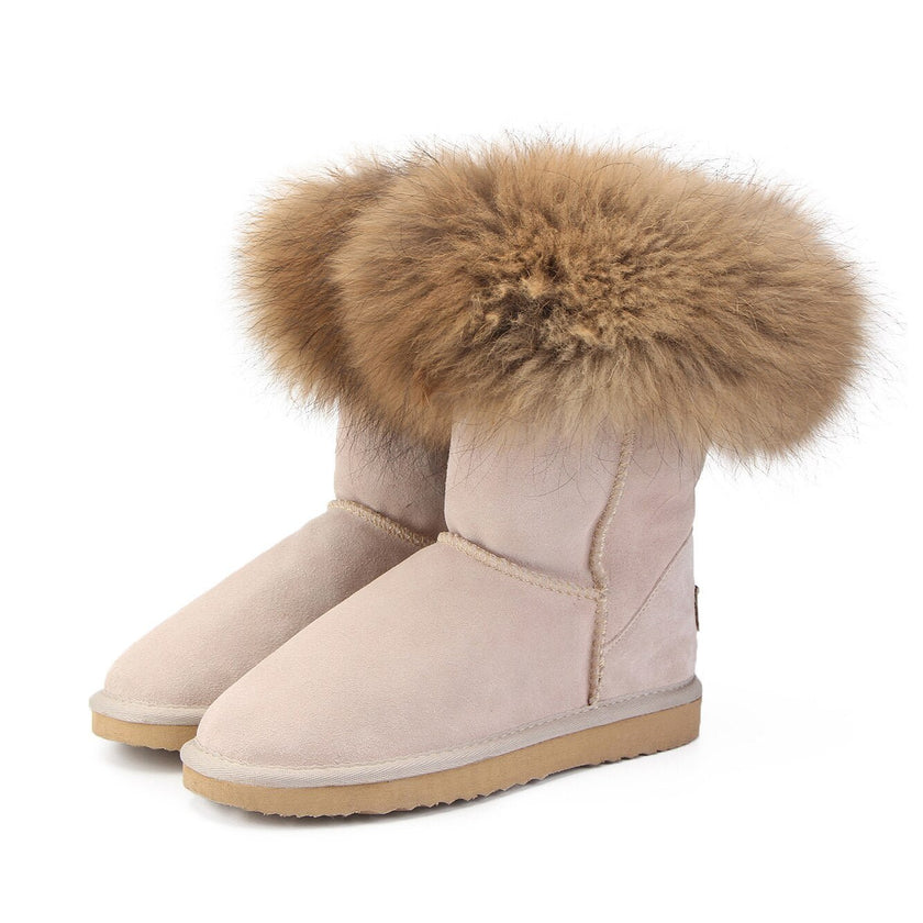 Women's Fox Fur Snow Boots - Limited time Finds