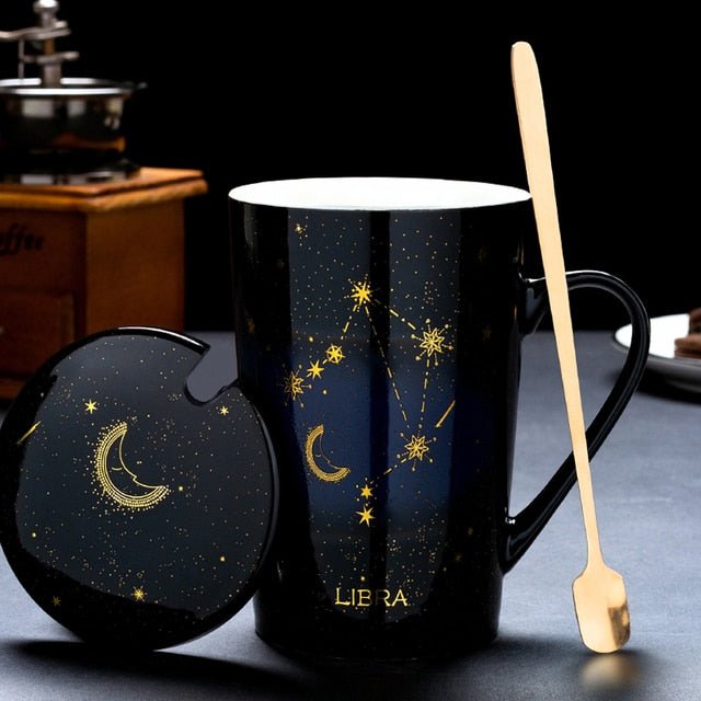 Imbibe the Cosmos: 12 Constellations Ceramic Mug - Limited time Finds