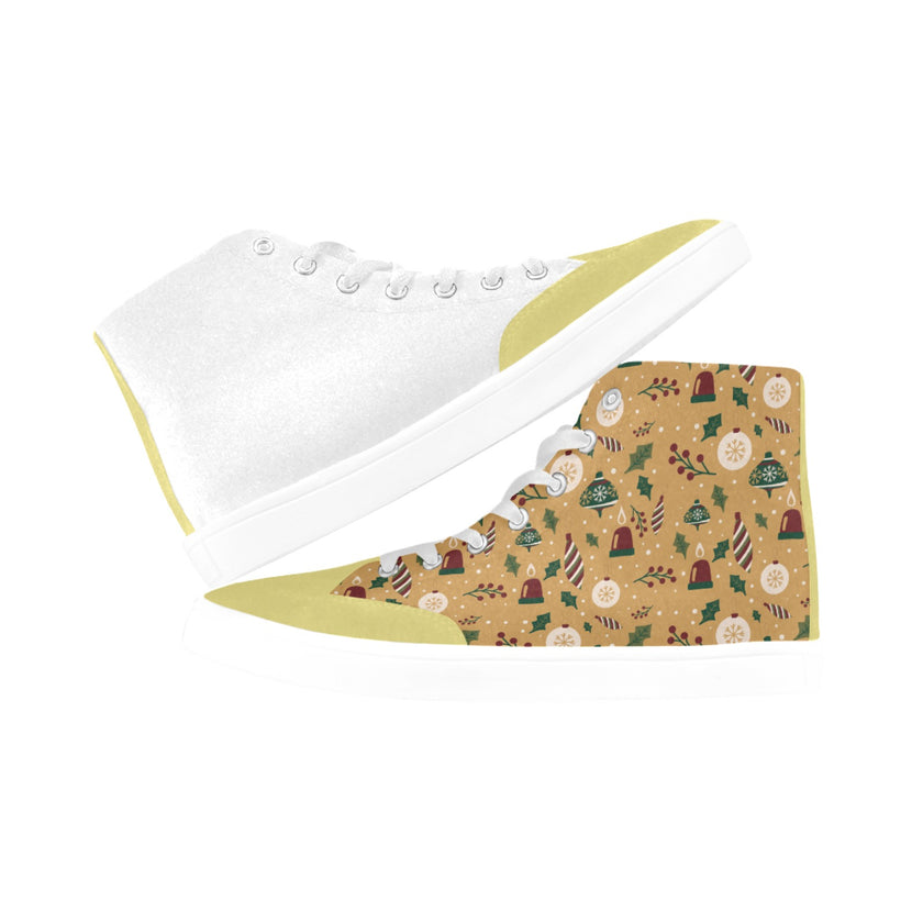 High Top Canvas Holly Jolly Women's Shoes