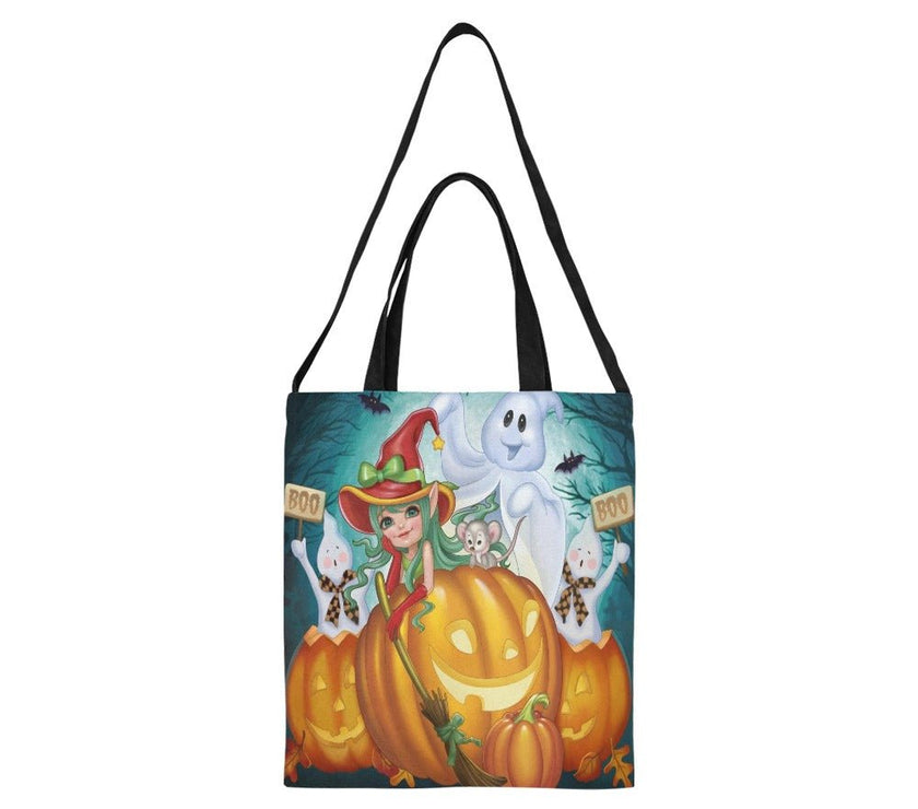 Halloween Witching All Over Print Canvas Tote Bag(Medium) - Limited time Finds