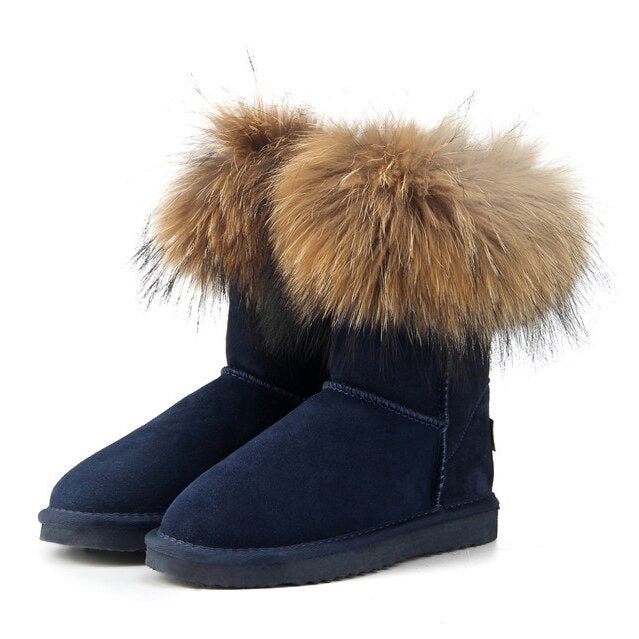 Women's Fox Fur Snow Boots - Limited time Finds