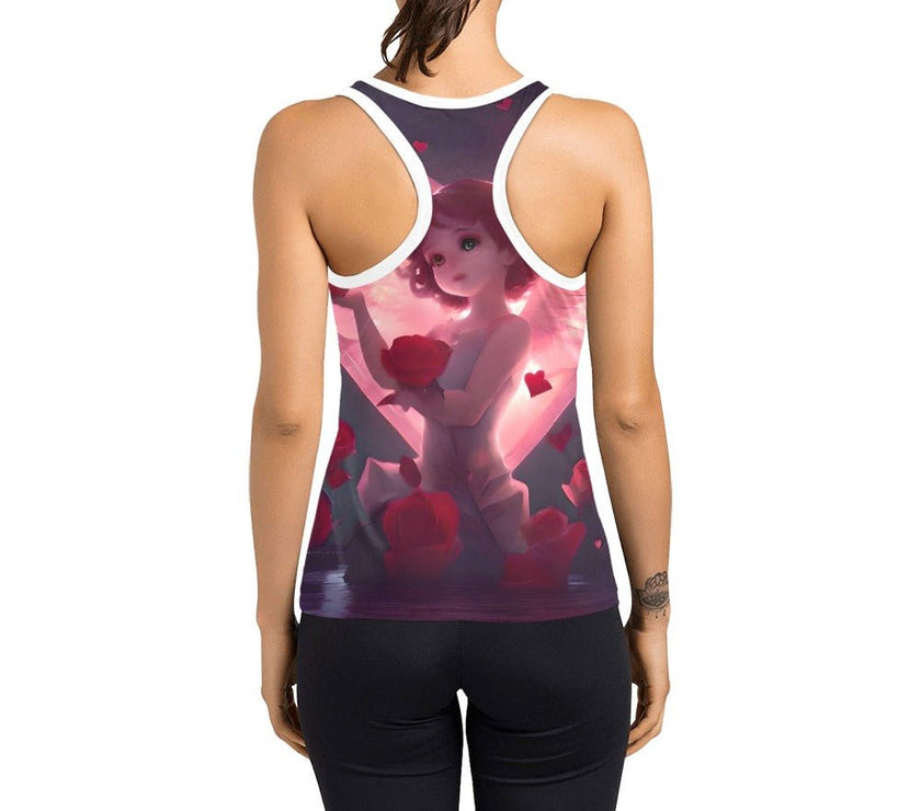 Women's Racerback Tank Top Cupid - Limited time Finds