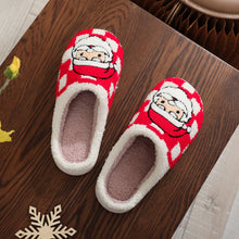 New Christmas Plaid Santa Claus Slippers Winter Indoor Non - slip Floor Bedroom Fuzzy House Shoes For Women Home Slipper - Limited time Finds