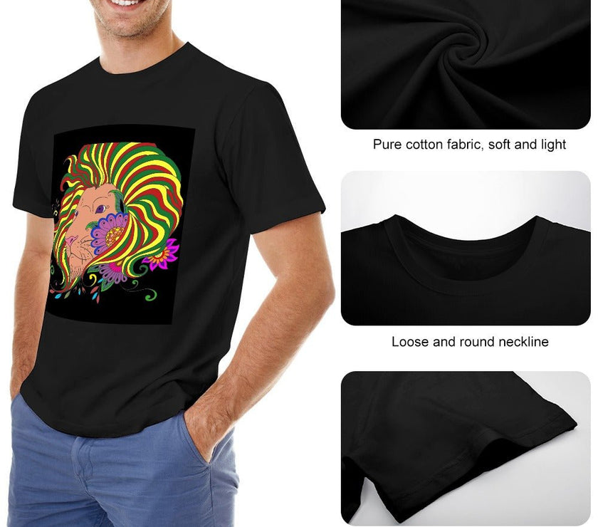 Rasta Lion Men's T-shirt - Limited time Finds