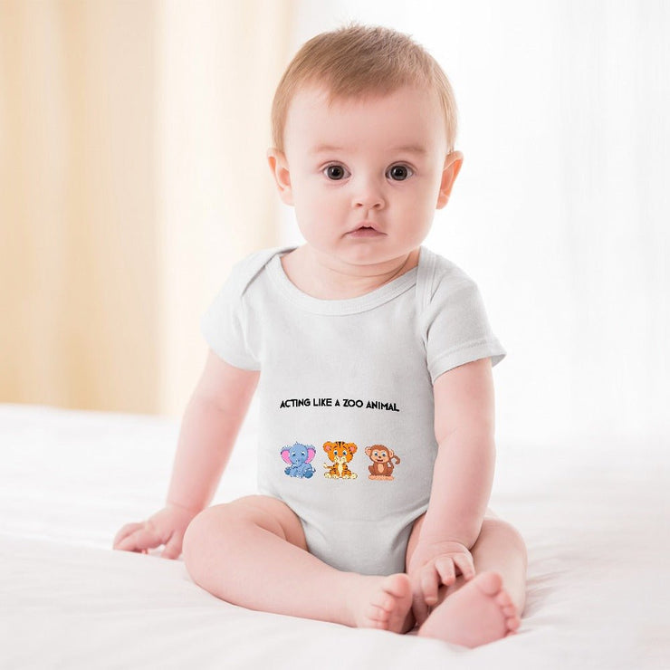 Animalistic Short -Sleeve Baby's Bodysuit - Limited time Finds