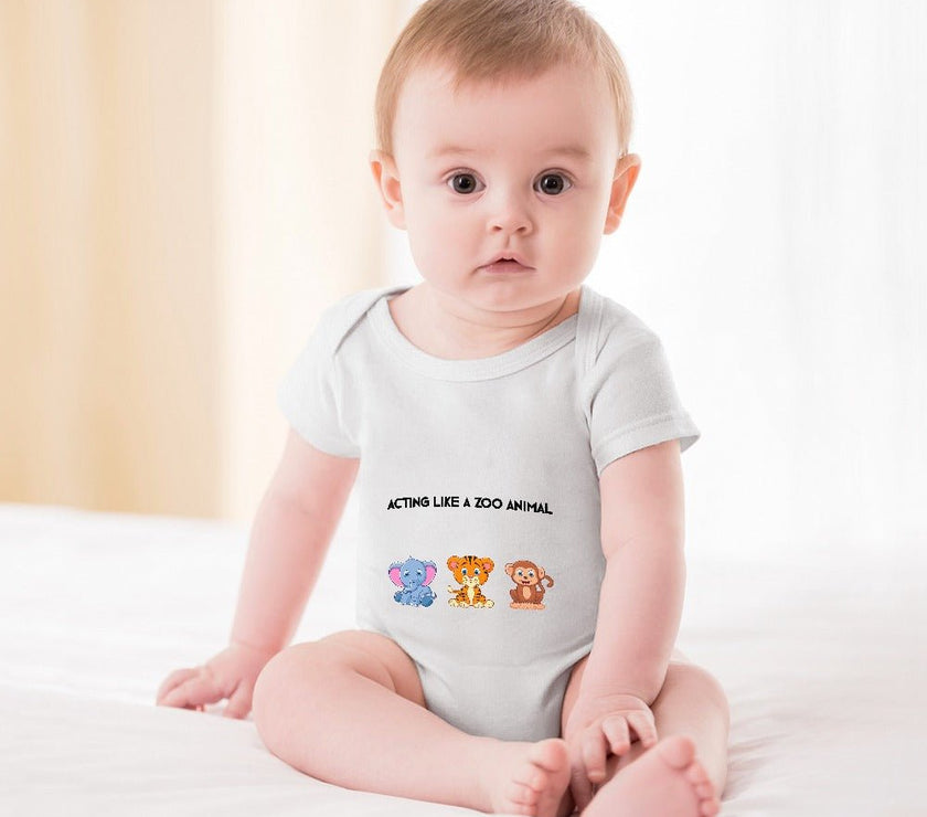 Animalistic Short -Sleeve Baby's Bodysuit - Limited time Finds