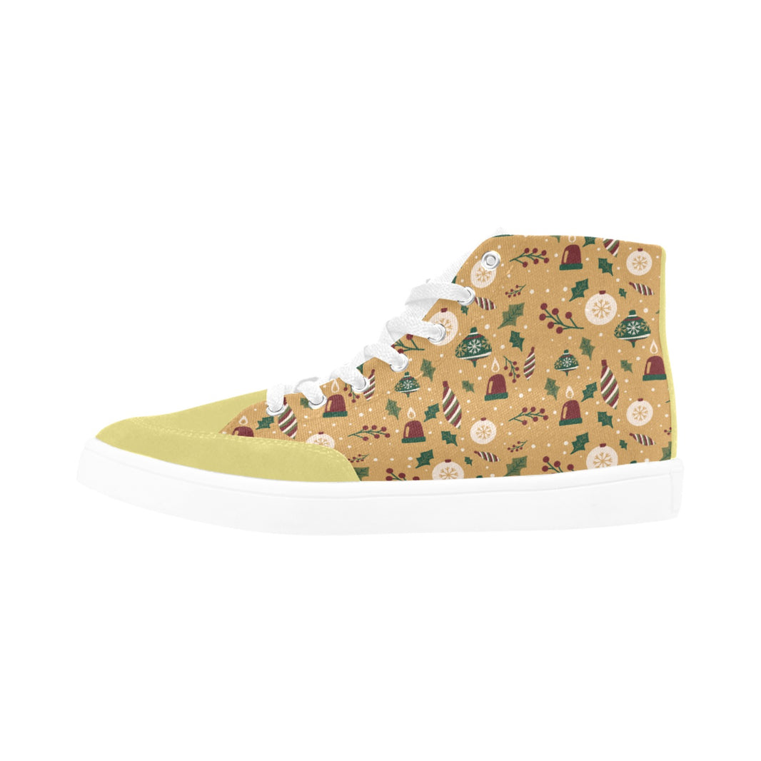 High Top Canvas Holly Jolly Women's Shoes