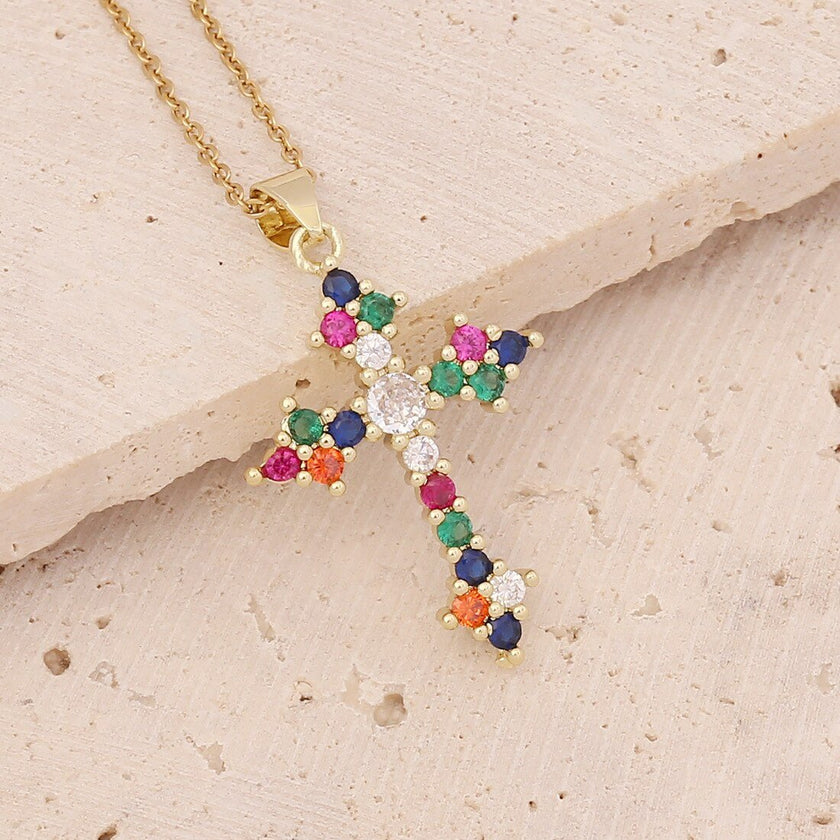 Gold Plated Cross Pendant Necklace - Limited time Finds