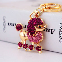 Cartoon Crystal Poodle Puppy Accessories Keychain Pendant Women's Bag Accessories - Limited time Finds