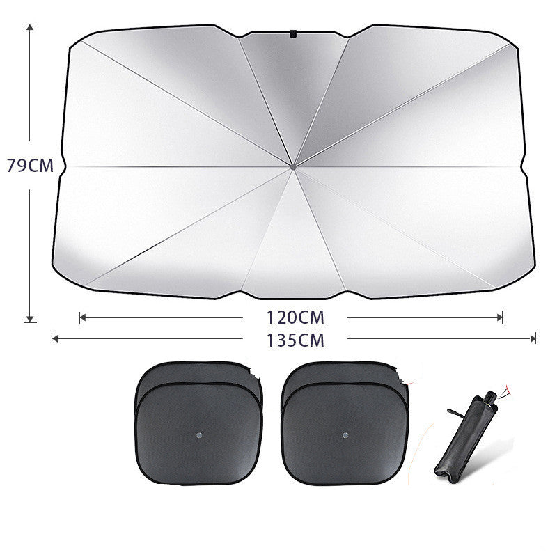 Protect Your Car from the Sun with our Foldable Sun Shade - Heat Insulation, UV Protection, and More! - Limited time Finds