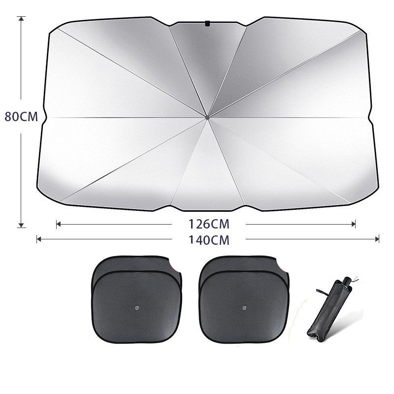 Protect Your Car from the Sun with our Foldable Sun Shade - Heat Insulation, UV Protection, and More! - Limited time Finds