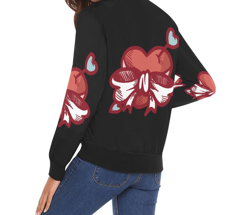 All Over Print Bomber Jacket for Women - Limited time Finds