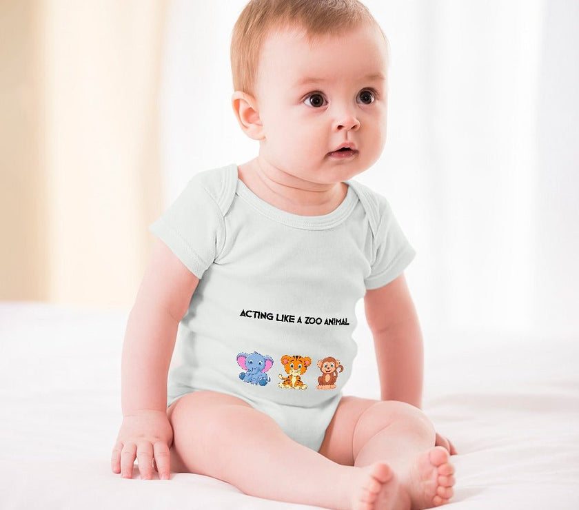 Animalistic Short -Sleeve Baby's Bodysuit - Limited time Finds