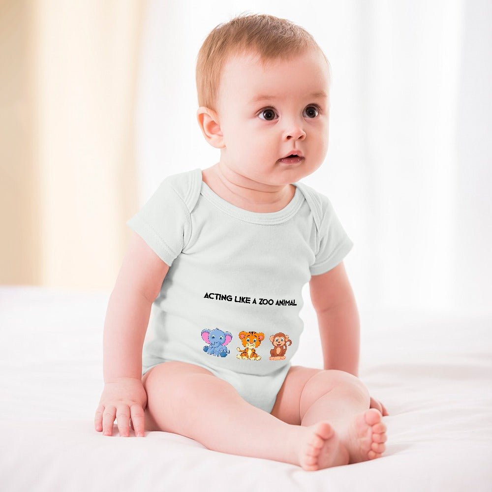 Animalistic Short -Sleeve Baby's Bodysuit - Limited time Finds