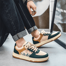 Lace - up Casual Shoes Men Soft Thick Sole Fashion Comfortable Breathable Flats Sneakers Student Platform Outdoor Walking Shoes - Limited time Finds