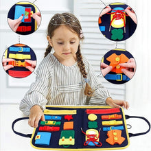 New Busy Book Children's Busy Board Dressing And Buttoning Learning Baby Early Education Preschool Sensory Learning Toy - Limited time Finds