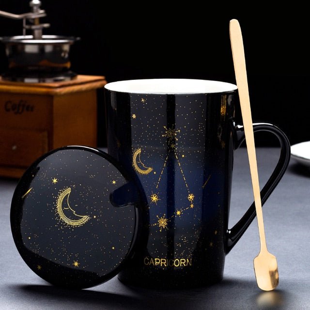 Imbibe the Cosmos: 12 Constellations Ceramic Mug - Limited time Finds