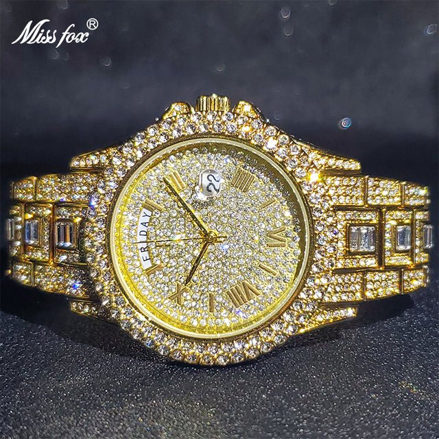 Masculino Diamond Quartz Watches - Limited time Finds