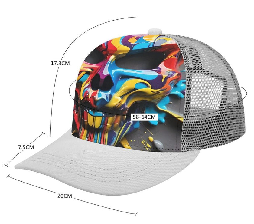 Baseball Cap painted skull - Limited time Finds