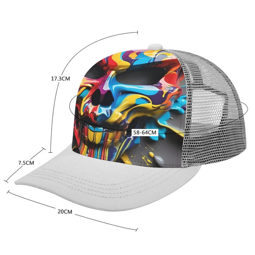 Baseball Cap painted skull - Limited time Finds