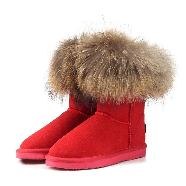 Women's Fox Fur Snow Boots - Limited time Finds