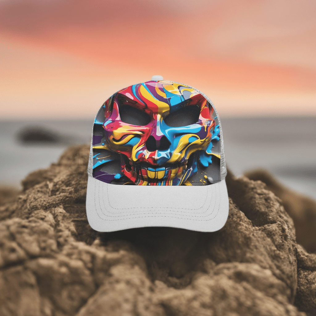 Baseball Cap painted skull - Limited time Finds