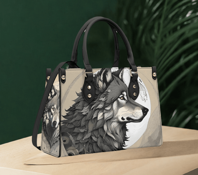 Luxury Women PU Handbag Wolf Moon - Limited time Finds