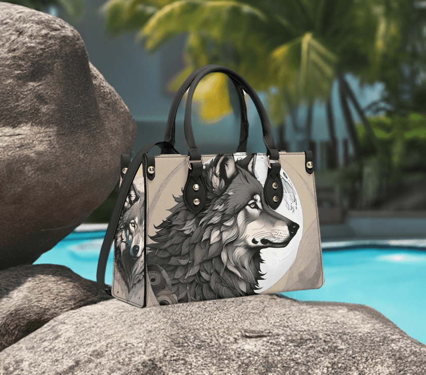 Luxury Women PU Handbag Wolf Moon - Limited time Finds