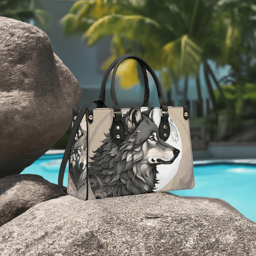 Luxury Women PU Handbag Wolf Moon - Limited time Finds