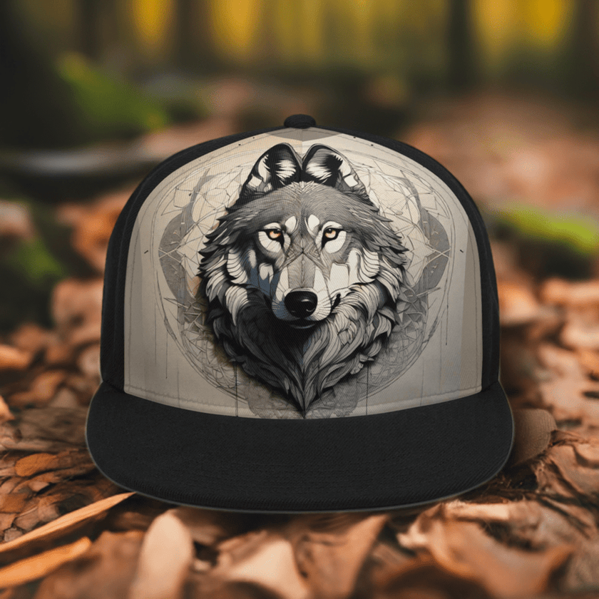 Front Printing Casual Hip-hop Hats wolf design - Limited time Finds