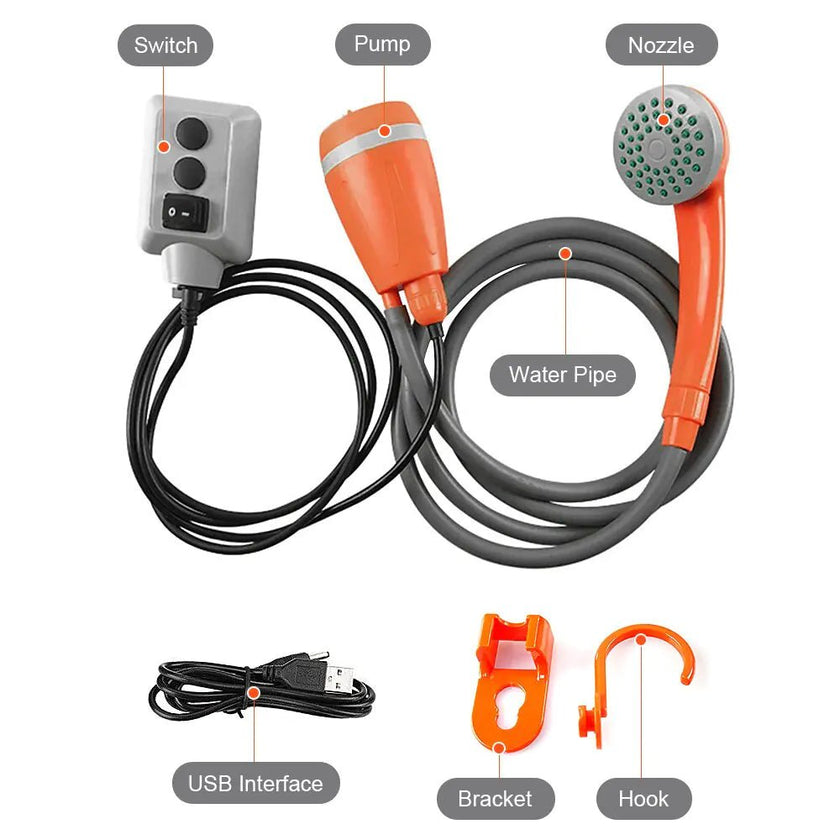 Rechargeable Outdoor Shower. - Limited time Finds