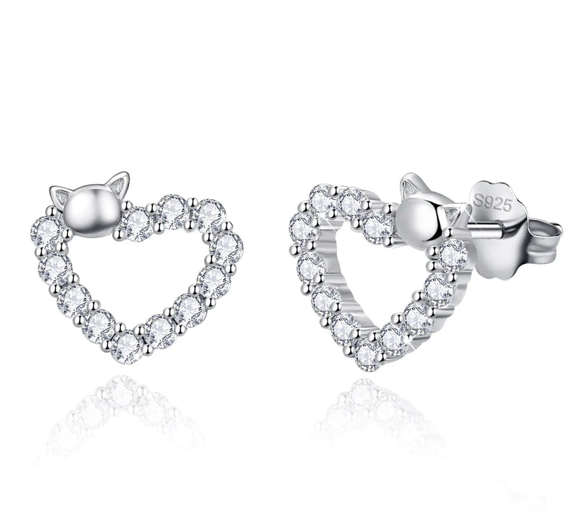 Heart Stud Earrings