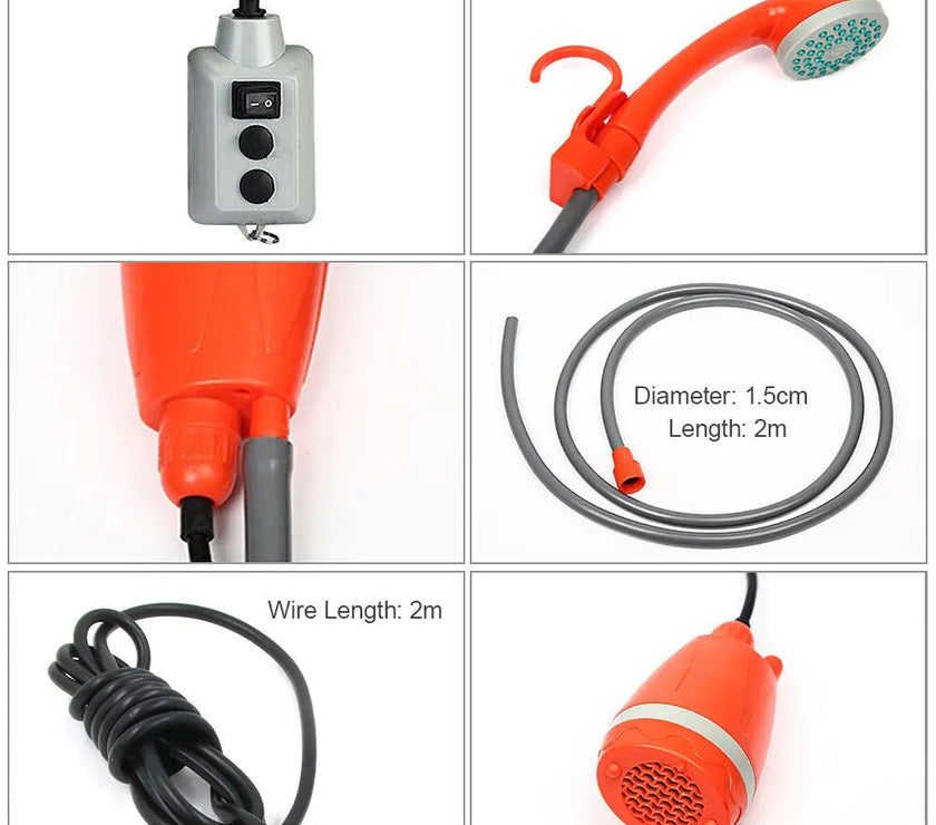 Rechargeable Outdoor Shower. - Limited time Finds