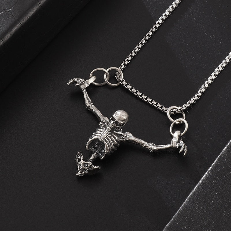 Crucifixion Skull Pendant Necklace - Limited time Finds