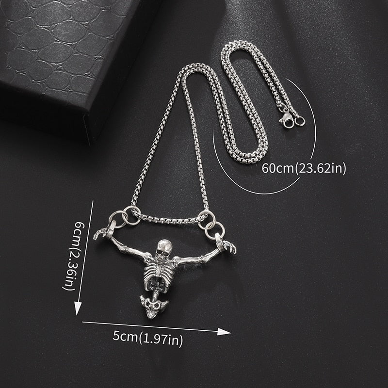 Crucifixion Skull Pendant Necklace - Limited time Finds