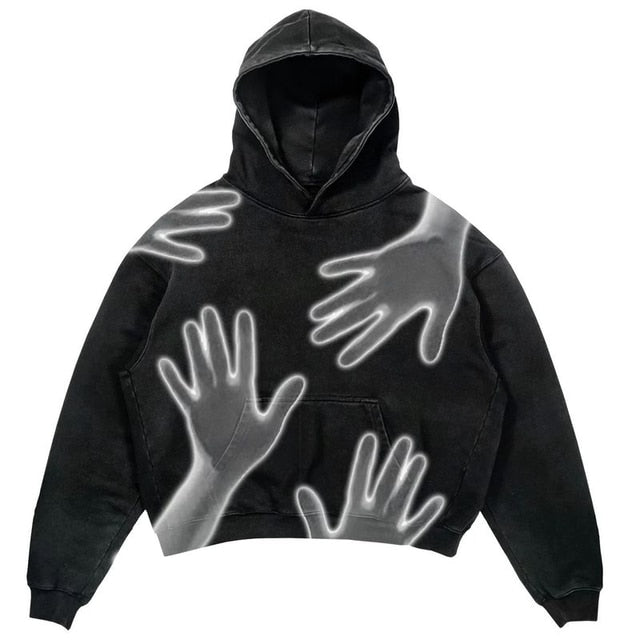 Streetwear Skull Print Men's Hoodies - Limited time Finds